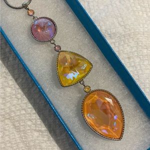 Fluidity Pendant, Peachy by Touchstone Crystal